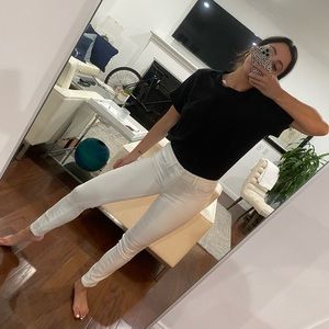 Paige Denim Verdugo Crop white mid-rise jean size 25